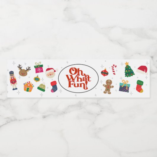 ああ何おもしろいクリスマスバースデーパーティー ペットボトルラベル (シングルラベル)