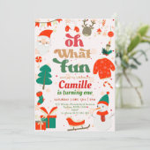 ああ何おもしろいクリスマスバースデーパーティー 招待状 (スタンド正面)