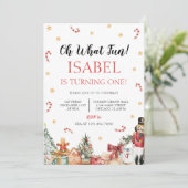 ああ何おもしろいクリスマスバースデーパーティー 招待状 (スタンド正面)