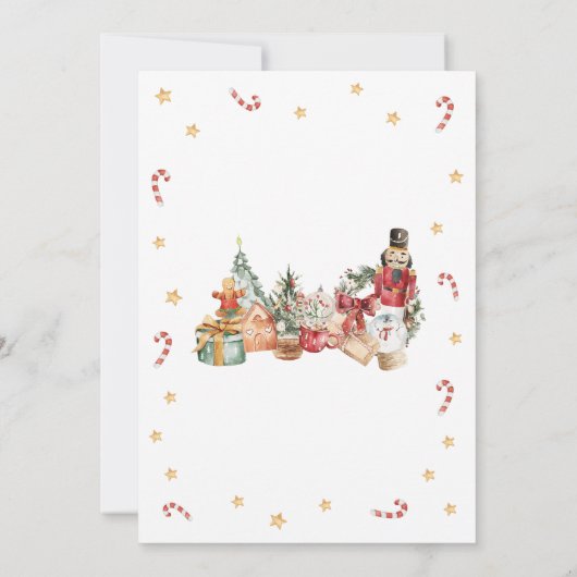 ああ何おもしろいクリスマスバースデーパーティー 招待状 (裏面)