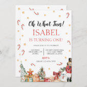 ああ何おもしろいクリスマスバースデーパーティー 招待状 (正面/裏面)