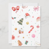 ああ何おもしろいクリスマスバースデーパーティー 招待状 (裏面)