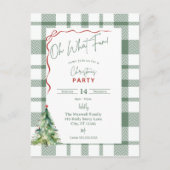 ああ何おもしろいクリスマスパーティの招待状はがき インビテーションポストカード (正面)