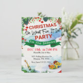 ああ何おもしろいクリスマスパーティー 招待状 (スタンド正面)