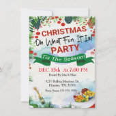ああ何おもしろいクリスマスパーティー 招待状 (正面)