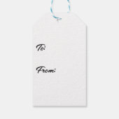 ああ何おもしろいクリスマスピックボールのパドル&ボール ギフトタグ (裏面)