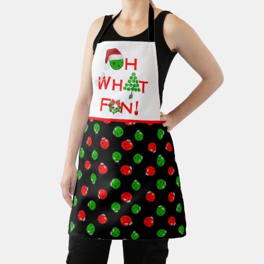ああ何おもしろいクリスマスピックボールオーナメント エプロン (インサイチュ)