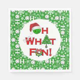 ああ何おもしろいクリスマスピックボールパーティースノーボール スタンダードランチョンナプキン