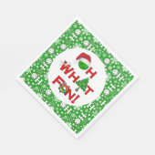 ああ何おもしろいクリスマスピックボールパーティースノーボール スタンダードランチョンナプキン (角)