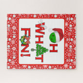 ああ何おもしろいクリスマスピックボールパーティー ジグソーパズル (横)