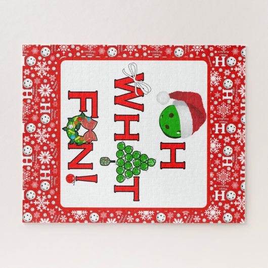 ああ何おもしろいクリスマスピックボールパーティー ジグソーパズル (横)