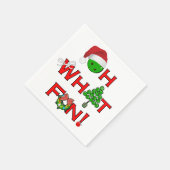 ああ何おもしろいクリスマスピックボールパーティー スタンダードカクテルナプキン (角)