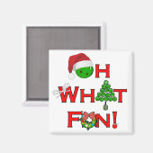 ああ何おもしろいクリスマスピックボールパーティー マグネット (正面/裏面)