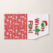 ああ何おもしろいクリスマスピックボール ハンドタオル (ハンドタオル)