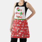 ああ何おもしろいクリスマスピックボールHo Ho Ho Red エプロン (インサイチュ)