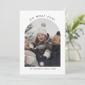 ああ何おもしろいクリスマスファミリーベビーおもしろいグリーン シーズンカード (スタンド正面)