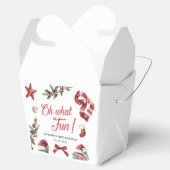 ああ何おもしろいクリスマスファースト誕生日パーティー フェイバーボックス (オープン)