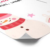 ああ何おもしろいクリスマス誕生日マイルストーンサイン ポスター (角)