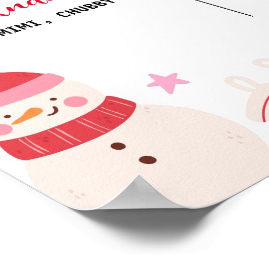 ああ何おもしろいクリスマス誕生日マイルストーンサイン ポスター (角)