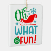 ああ何おもしろいクリスマス セラミックオーナメント (右)