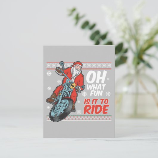 ああ何おもしろいサンタにバイクで乗るって シーズンカード (スタンド正面)