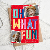 ああ何おもしろいスノーオーバーレイ2写真クリスマス シーズンカード