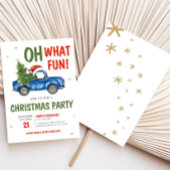 ああ何おもしろいトラックのクリスマスパーティー 招待状