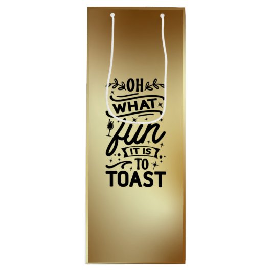 ああ何おもしろいトーストワイン抱き枕 ワインギフトバッグ (正面)