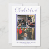 ああ何おもしろいパーソナライズされた シーズンカード (正面)