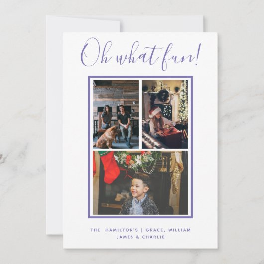 ああ何おもしろいパーソナライズされた シーズンカード (正面)