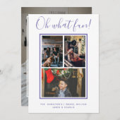 ああ何おもしろいパーソナライズされた シーズンカード (正面/裏面)