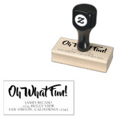 ああ何おもしろいパーソナライズされた ラバースタンプ (押印)