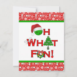 ああ何おもしろいピックボールのクリスマスパーティー 招待状