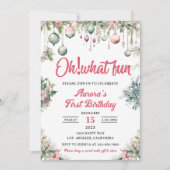 ああ何おもしろいフローラ誕生会 招待状 (正面)