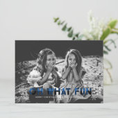 ああ何おもしろいブルーバッファロープレイドクリスマスカード シーズンカード (スタンド正面)