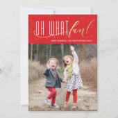 ああ何おもしろいホイルフェイククリスマスカード シーズンカード (正面)