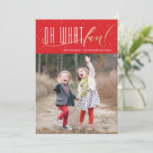 ああ何おもしろいホイルフェイククリスマスカード シーズンカード (スタンド正面)