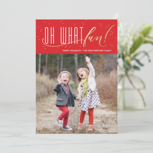 ああ何おもしろいホイルフェイククリスマスカード シーズンカード (スタンド正面)