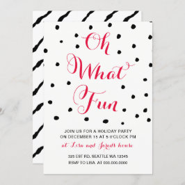 ああ何おもしろいホリデーパーティー招待状 招待状