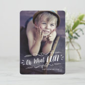 ああ何おもしろいメリークリスマスホリデーフォトカード シーズンカード (スタンド正面)