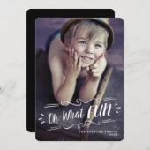 ああ何おもしろいメリークリスマスホリデーフォトカード シーズンカード (正面/裏面)