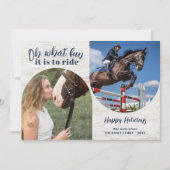 ああ何おもしろいライダークリスマスフォトカード シーズンカード (正面)