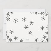 ああ何おもしろいレタリングホリデークリスマスフォトカード シーズンカード (裏面)