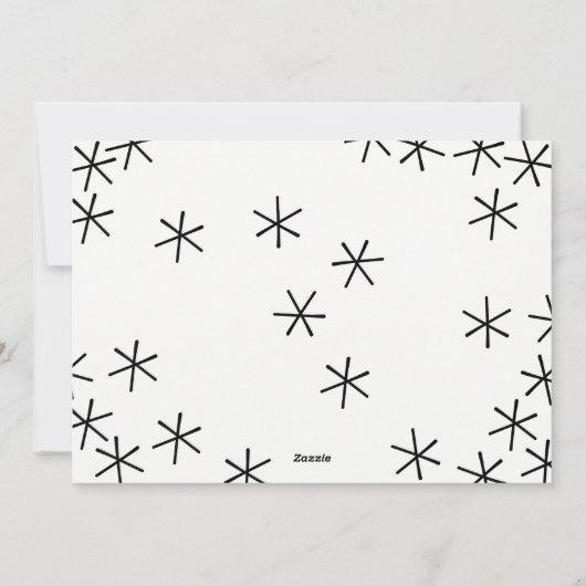 ああ何おもしろいレタリングホリデークリスマスフォトカード シーズンカード (裏面)