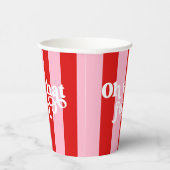 ああ何おもしろいレトロクリスマス紙カップ 紙コップ (右)