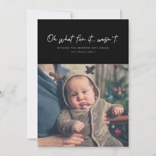 ああ何おもしろい休日の写真おもしろいカードじゃなかった シーズンカード (正面)