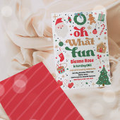 ああ何おもしろい伝統的クリスマスバースデーパーティー 招待状