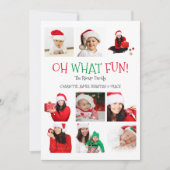 ああ何おもしろい写真テンプレートクリスマス シーズンカード (正面)