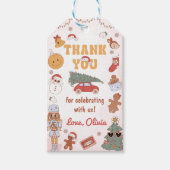 ああ何おもしろい冬クリスマスパーティーギフトラベル ギフトタグ (正面)