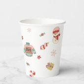 ああ何おもしろい冬クリスマス1st誕生日 紙コップ (裏面)